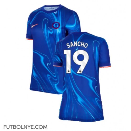 Camiseta Chelsea Jadon Sancho #19 Primera Equipación para mujer 2024-25 manga corta